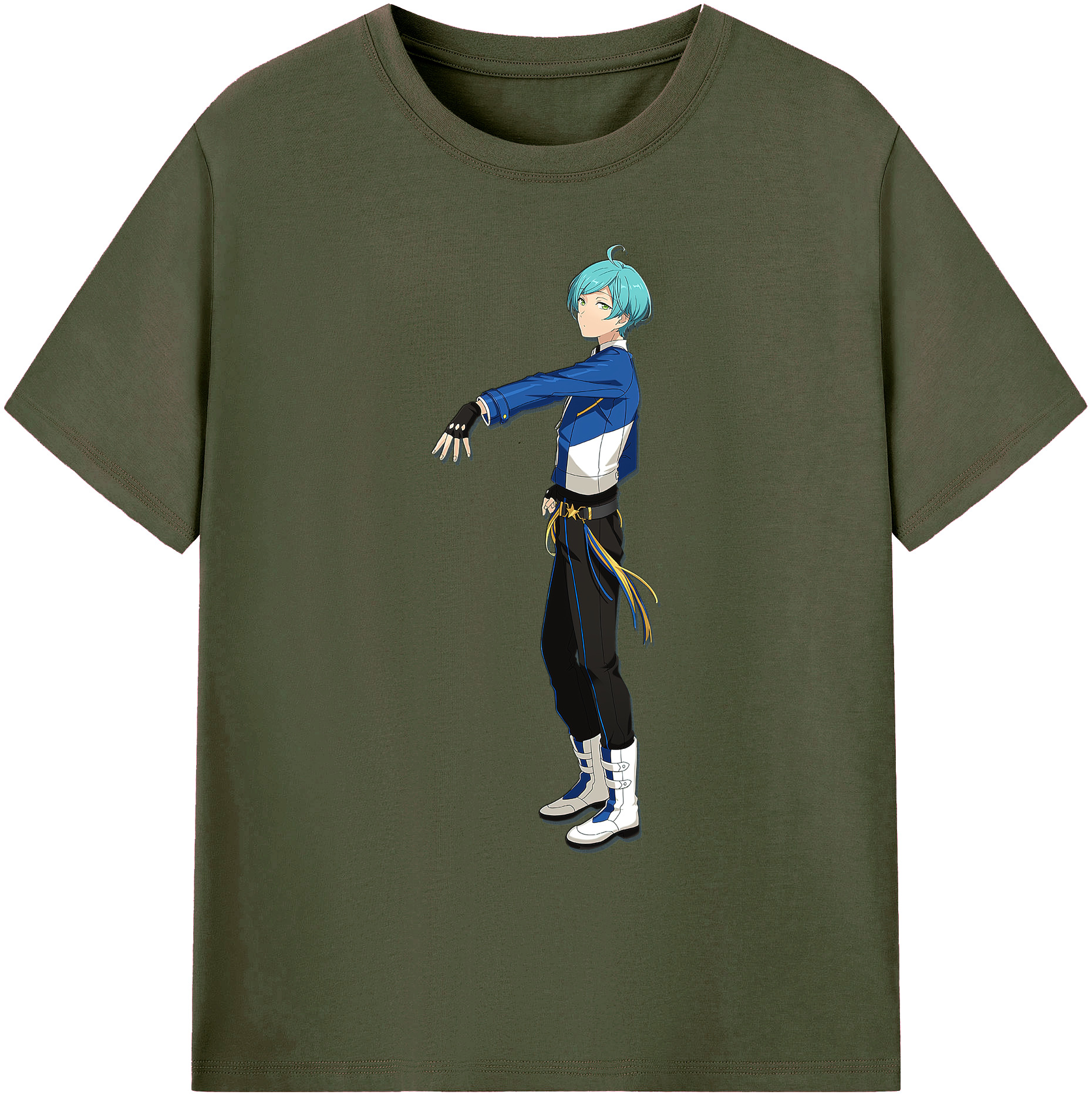 （画像用） あんさんぶるスターズ! Ensemble Stars 綿100％ メンズ半袖Tシャツ｜肌触りやわらか＆通気性